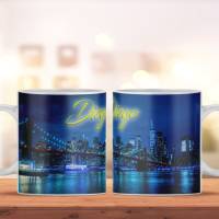 Personalisierte Kaffeetasse mit tollem Skyline Motiv, wunderschöne Tasse als Geschenkidee, spülmaschinenfest Bild 1