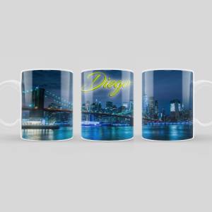Personalisierte Kaffeetasse mit tollem Skyline Motiv, wunderschöne Tasse als Geschenkidee, spülmaschinenfest Bild 2