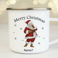 Tasse mit Name Weihnachten Merry Christmas Emaille Keramik Geschenkidee Kaffetasse Bild 1