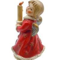 Seltener roter Goebel Engel mit Kerze Spieluhr Bild 2
