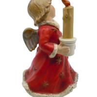 Seltener roter Goebel Engel mit Kerze Spieluhr Bild 4