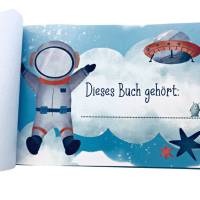 Freundebuch | Kindergarten & Schule | Weltall | Astronauten Außerirdische | Buch für Freunde Kinder Bild 3