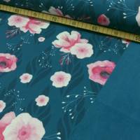 Softshell "Blumenfrische" von LIEBEfein, 147 cm breit, Meterware, Preis pro 0,5 lfdm Bild 2