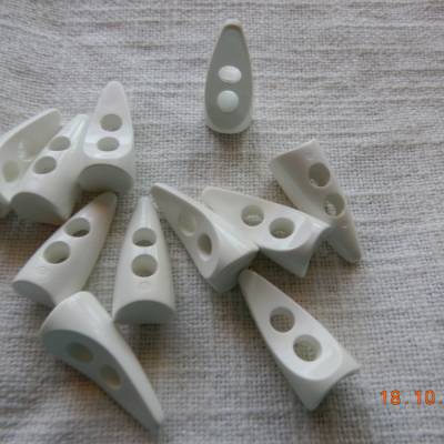 Kordelstopper-Set,10 Stück,weiß