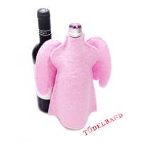 Flaschenengel Flaschenüberzug...rosa... Bild 1
