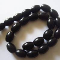 8x Natürliche Obsidian Perlen, oval, 16 x 12 mm Bild 4