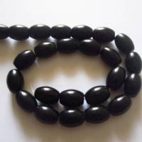 8x Natürliche Obsidian Perlen, oval, 16 x 12 mm Bild 5