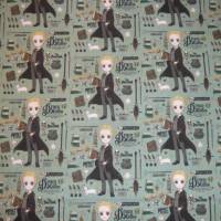 12,90 EUR/m Baumwollstoff Draco Malfoy Harry Potter auf grün Lizenzstoff Webware 100% Baumwolle Bild 4