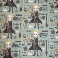 12,90 EUR/m Baumwollstoff Draco Malfoy Harry Potter auf grün Lizenzstoff Webware 100% Baumwolle Bild 6