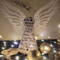 Engel-Aufsteller, weihnachtliche Schneidedatei von senSEASONal für Adventsdeko aus Papier zum plotten Bild 9