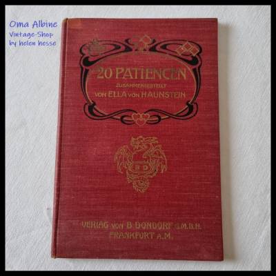 Antikes Buch "20 Patiencen" um 1920 bei Oma Albine