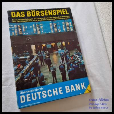 Vintage-Spiel "Das Börsenspiel" - Sonderausgabe der Deutschen Bank - von 1968, bei Oma Albine