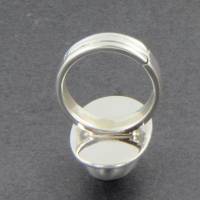Sodalith Cabochon oval in Silber gefasst mit verstellbarer Ringgröße Bild 9