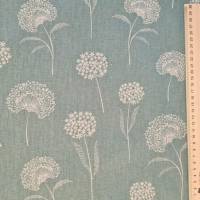 Stoff Meterware Baumwolle pflegeleicht "Dandelion"  Pusteblume salbeigrün Bild 2