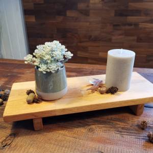 Bonsaitisch aus Buchenholz, auf Nachfrage gravierbar/personalisierbar, handgefertigter Tisch, Mini Tisch, Beistelltisch Bild 2