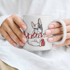 Personalisierte Tasse mit Bulldogge Print | Bedruckte Kaffeetasse aus Keramik | Spülmaschinenfeste Motiv Tasse Bild 2