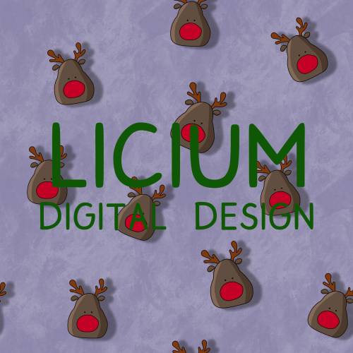 Endlosmuster für Stoffe - Patterndesign - Nahtlosmuster -Rentier Weihnachten- digitale Datei