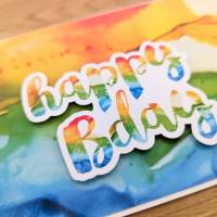 Glückwunschkarte zum Geburtstag - Happy Bday Bild 2