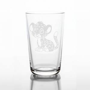 Personalisiertes Trinkglas für Kinder mit Namen und Motiv | Kinderglas mit Gravur | Kindergeschirr Leopard Bild 3