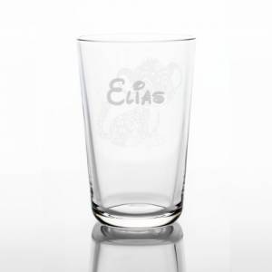 Personalisiertes Trinkglas für Kinder mit Namen und Motiv | Kinderglas mit Gravur | Kindergeschirr Leopard Bild 4