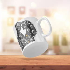 Bedruckte Keramiktasse Pärchen für Kaffee- und Teeliebhaber | spülmaschinenfeste Tasse mit Motiv | Geschenkidee für Paar Bild 3