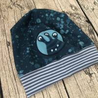 tolle Mütze im Monster-Design gr.50-52 Blau Bild 2