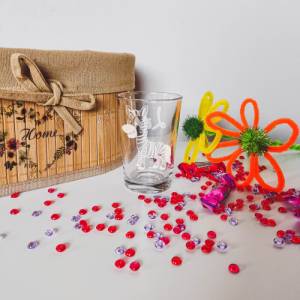 Personalisiertes Trinkglas für Kinder mit Namen und Motiv | Kinderglas mit Gravur | Kindergeschirr Zebra Bild 1