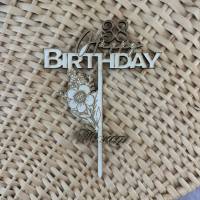 Caketopper, Happy Birthday, Tortenstecker, zum Geburtstag für die Geburtstagstorte Bild 3