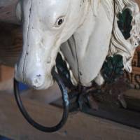 alter Türklopfer Pferdekopf aus Gußeisen Bild 8