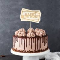 Caketopper, Happy Birthday, Tortenstecker, zum Geburtstag für die Geburtstagstorte Bild 2