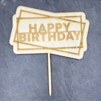 Caketopper, Happy Birthday, Tortenstecker, zum Geburtstag für die Geburtstagstorte Bild 5
