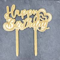 Caketopper, Happy Birthday, Tortenstecker, zum Geburtstag für die Geburtstagstorte Bild 6