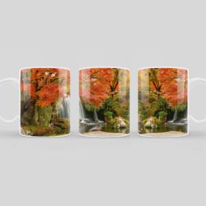 Kaffeetasse mit tollem Landschaftsmotiv und Enten, bedruckte Tasse als perfekte Geschenkidee, spülmaschinenfeste Tasse Bild 2