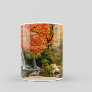 Kaffeetasse mit tollem Landschaftsmotiv und Enten, bedruckte Tasse als perfekte Geschenkidee, spülmaschinenfeste Tasse Bild 4