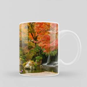 Kaffeetasse mit tollem Landschaftsmotiv und Enten, bedruckte Tasse als perfekte Geschenkidee, spülmaschinenfeste Tasse Bild 5