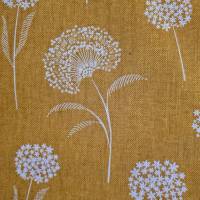Stoff Meterware Baumwolle pflegeleicht "Dandelion"  Pusteblume safrangelb Bild 1