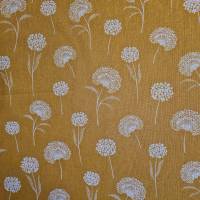 Stoff Meterware Baumwolle pflegeleicht "Dandelion"  Pusteblume safrangelb Bild 2