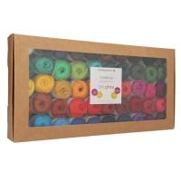 64,50 €/1 kg Schachenmayr ’Catania Amigurumi Box 01 / Strahlende Farben’ 50 Mini-Knäuel Baumwolle zu je 20 g + Farbkarte Bild 1