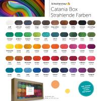 64,50 €/1 kg Schachenmayr ’Catania Amigurumi Box 01 / Strahlende Farben’ 50 Mini-Knäuel Baumwolle zu je 20 g + Farbkarte Bild 2