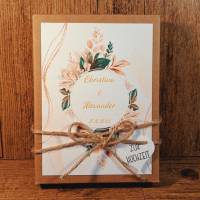 Personalisiertes Hochzeitgeschenk - Geldgeschenk mit Namen und Datum zur Hochzeit - Geschenkverpackung Brautpaar - Liebe Bild 2
