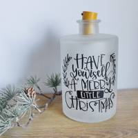 Flaschenlicht "merry little Christmas" aus der Manufaktur Karla Bild 3