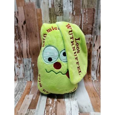 Kinderkissen mit Namen, WUTKNUFFEL groß, Namenskissen,Geschenkidee, Bester Freund, Boxsack, Wutkissen