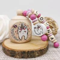 Zahndose mit Name Zahnfee Mädchen Milchzahndose Geschenkidee Bild 1
