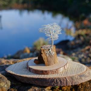 Mini Bonsai Baum aus Draht, Drahtbaum, Kunst Baum als Dekoration, handgefertigte Unikate als wahrhaftiger Blickfang, Spe Bild 3