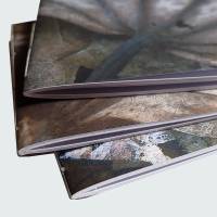 Drei handgebundene Hefte mit Naturmotiven, DIN A6 mit Blankoseiten Bild 6