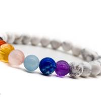 Chakra Perlen-Armband mit Magnesit Bild 1