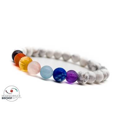 Chakra Perlen-Armband mit Magnesit