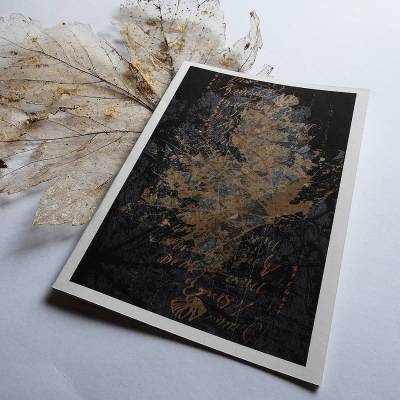 Klappkarte DIN A6 von der Natur inspiriert herbstliches Motiv