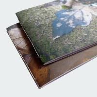Zwei handgebundene Hefte mit Naturmotiven, DIN A6 mit Blankoseiten Bild 4