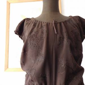 FrauenKleidung , braunes Kleid Gr.XL , Sommerkleid , Frauenkleid uni Bild 6